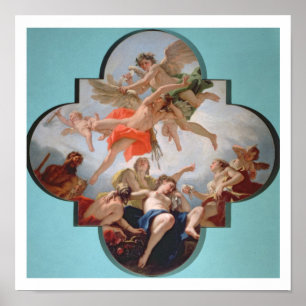 Die Bestrafung von Cupid (Öl auf Leinwand) Poster