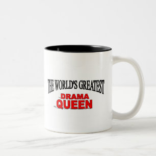 Die bestste das Drama-Königin der Welt Zweifarbige Tasse