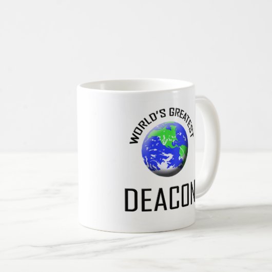 Die bestste Diakon der Welt Kaffeetasse (VorderseiteRechts)