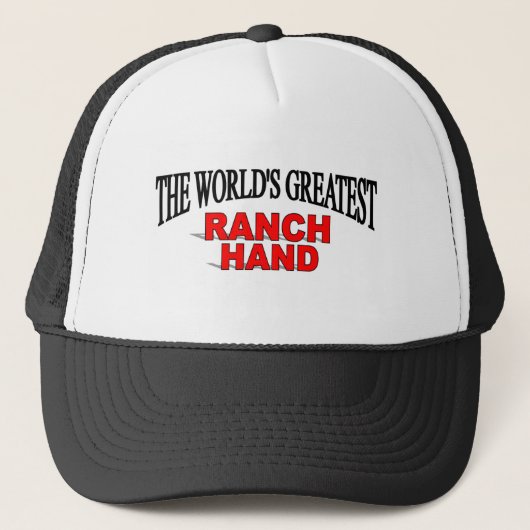 Die bestste die Ranch-Hand der Welt Truckerkappe (Vorderseite)