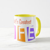 Die bestste Ehefrau der Retro Welt Tasse (VorderseiteRechts)