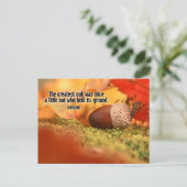"Die bestste Eiche" Inspiration Zitat Postkarte (Stehend Vorderseite)