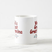 Die bestste große Großmutter der Welt Kaffeetasse (Mittel)