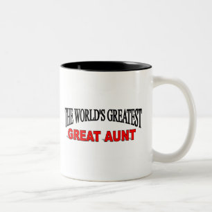 Die bestste große Tante der Welt Zweifarbige Tasse