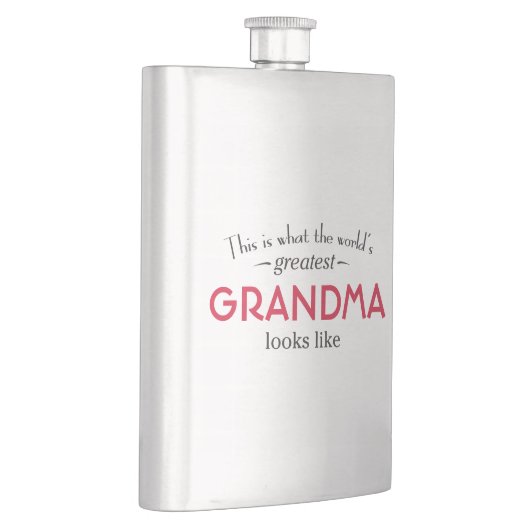 Die bestste Großmutter der Welt Flachmann (Rechts)