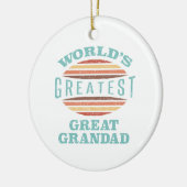 Die Bestste Großmutter der Welt Keramik Ornament (Links)