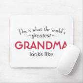 Die bestste Großmutter der Welt Mousepad (Mit Mouse)