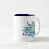 Die bestste Großmutter der Welt Zweifarbige Tasse (VorderseiteRechts)