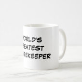 Die bestste Haushälterin-" Tasse "der Welt (VorderseiteRechts)