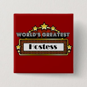 Die bestste Hosteß der Welt Button