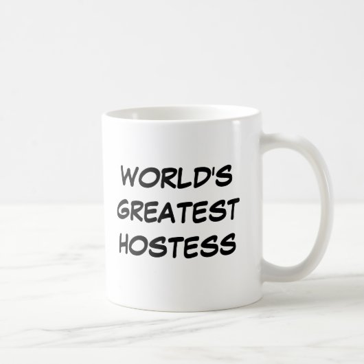 Die bestste Hostessen-" Tasse "der Welt (Rechts)