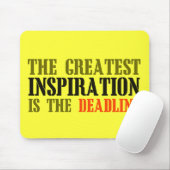 DIE BESTSTE INSPIRATION IST FRIST LUSTIGES MEME MOUSEPAD (Mit Mouse)