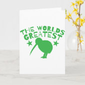 DIE BESTSTE KIWI der Welt (Neuseeland lustig) Karte (Gelbe Blume)
