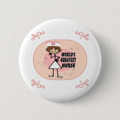 Die bestste Krankenschwester der Welt Button (Vorderseite)