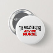 Die bestste Krankenschwester der Welt Rate Button (Vorne & Hinten)