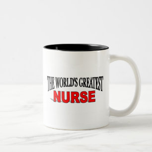 Die bestste Krankenschwester der Welt Zweifarbige Tasse