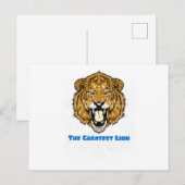 Die Bestste Löwe Postkarte (Vorne/Hinten)