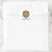 Die Bestste Löwe Quadratischer Aufkleber (Tasche)