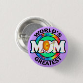 Die bestste Mama der Welt; Bogenschießen Button (Vorne & Hinten)