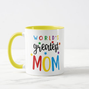 Die bestste Mama der Welt - bunte Tee-Kaffee-Tasse Tasse