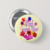 Die bestste Mama der Welt! Button (Vorne & Hinten)