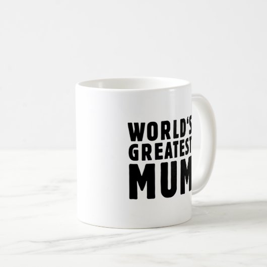 Die bestste Mama der Welt Kaffeetasse (VorderseiteRechts)