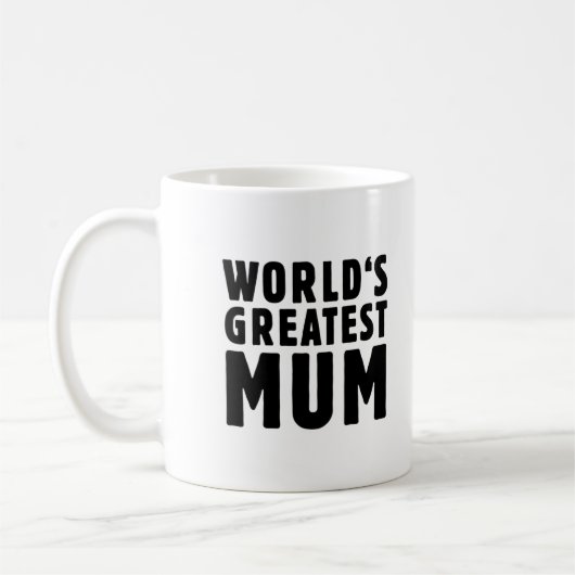 Die bestste Mama der Welt Kaffeetasse (Links)