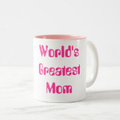 Die bestste Mama der Welt Zweifarbige Tasse (VorderseiteRechts)