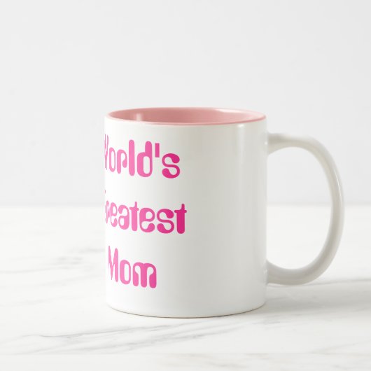 Die bestste Mama der Welt Zweifarbige Tasse (Rechts)