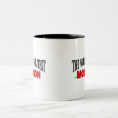 Die bestste Mormone der Welt Zweifarbige Tasse (Mittel)