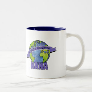 Die bestste Nana der Welt Zweifarbige Tasse