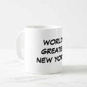 Die bestste New- Yorker" Tasse "der Welt (Vorderseite Links)