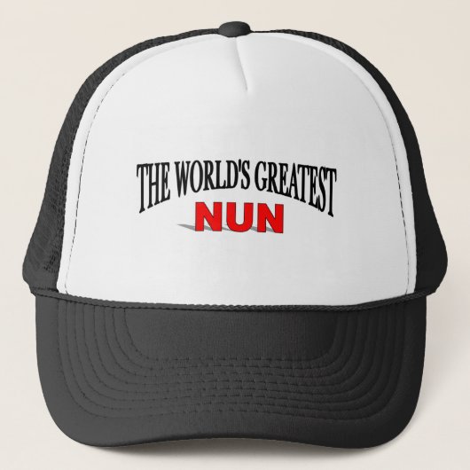 Die bestste Nonne der Welt Truckerkappe (Vorderseite)
