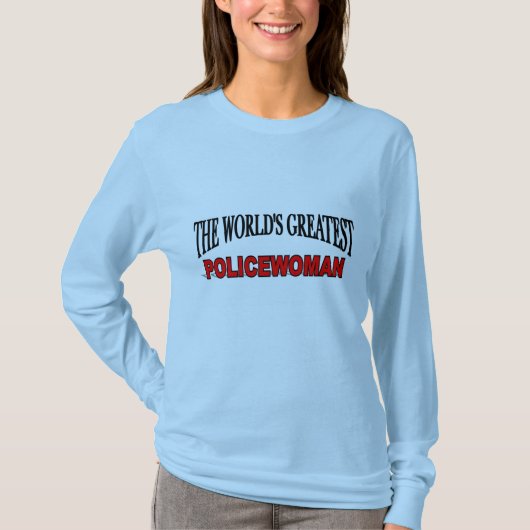 Die bestste Polizeibeamtin der Welt T-Shirt (Vorderseite)
