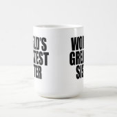 Die bestste Schwester der Welt Kaffeetasse (Mittel)