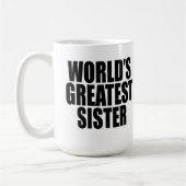 Die bestste Schwester der Welt Kaffeetasse (Links)