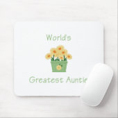 Die bestste Tante der Welt (Blume) Mousepad (Mit Mouse)