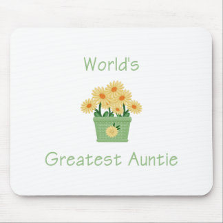 Die bestste Tante der Welt (Blume) Mousepad