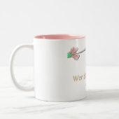 Die bestste Tante Hummingbird Mug der Welt Zweifarbige Tasse (Links)