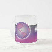Die bestste Tante Mauve Gift Mug der Welt Mattglastasse (Vorderseite Links)