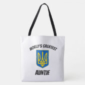 Die bestste Tante Ukrainian Tryzub Tote Bag der Tasche (Vorderseite)