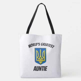 Die bestste Tante Ukrainian Tryzub Tote Bag der Tasche
