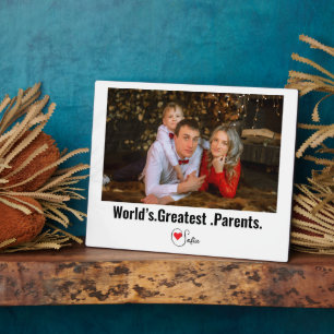 Die Beststen Eltern der Welt für Mama und Vater Fotoplatte