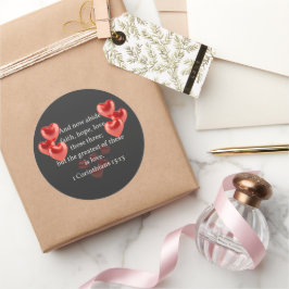 ".. die beststen in der Liebe." Christlich Runder Aufkleber