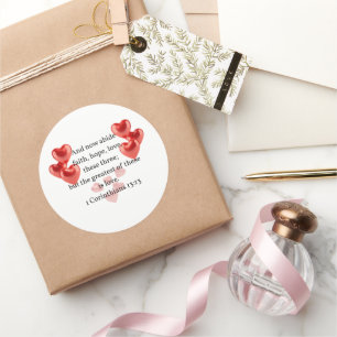 ".. die beststen in der Liebe." Christlich Runder Aufkleber