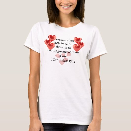 ".. die beststen in der Liebe." Christlich T-Shirt (Vorderseite)