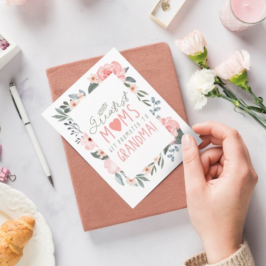 Die Beststen Mamas werden für Oma Floral werben Karte