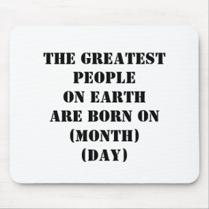 Die Beststen Menschen der Welt sind auf Mousepad