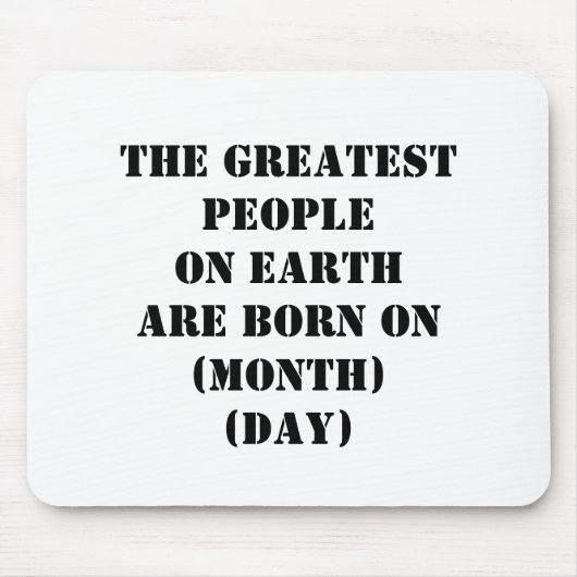 Die Beststen Menschen der Welt sind auf Mousepad (Vorne)