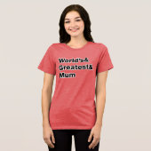 Die Beststen und Mütter der Welt Tri-Blend Shirt (Vorderseite voll)